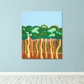 Toile Les gommiers et le ciel bleu australien (Insitu (Plancher de Bois))