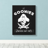 Toile Les Goonies "Ne jamais dire mourir" Pirate Badge (Insitu (Plancher de Bois))