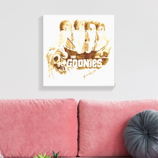 Toile Les Goonies Pirate Ship Aquarelle Graphique (Insitu(Salon))