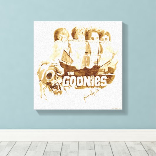Toile Les Goonies Pirate Ship Aquarelle Graphique (Insitu (Plancher de Bois))