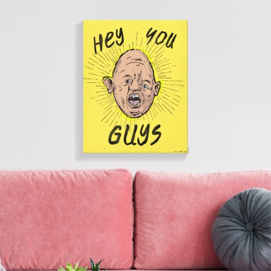 Toile Les Goonies Sloth Doodle "Hey les gars" (Insitu(Salon))
