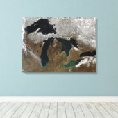 Toile Les Grands Lacs 3 (Insitu (Plancher de Bois))