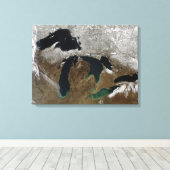 Toile Les Grands Lacs 3 (Insitu (Plancher de Bois))