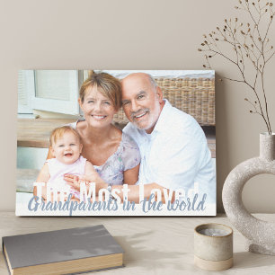 Toile Les Grands-Parents les Plus Aimés au Monde Photo E