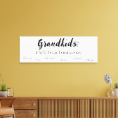 Toile Les grands-parents signent avec les grands-enfants (Insitu(Salon))