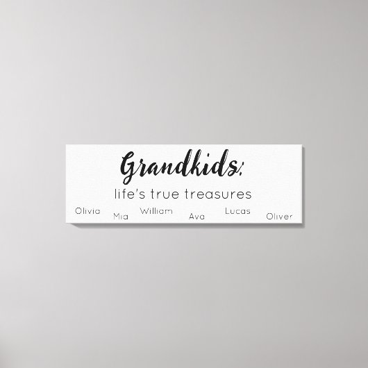 Toile Les grands-parents signent avec les grands-enfants (Recto)