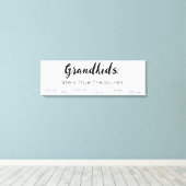 Toile Les grands-parents signent avec les grands-enfants (Insitu (Plancher de Bois))