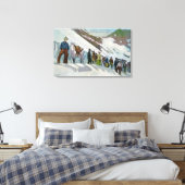 Toile Les grimpeurs au pied du glacier Sperry (Insitu(Chambre))