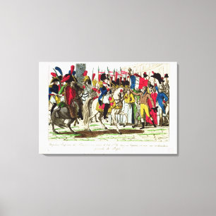 Toile Les habitants du napoléon de acclamation de Paris