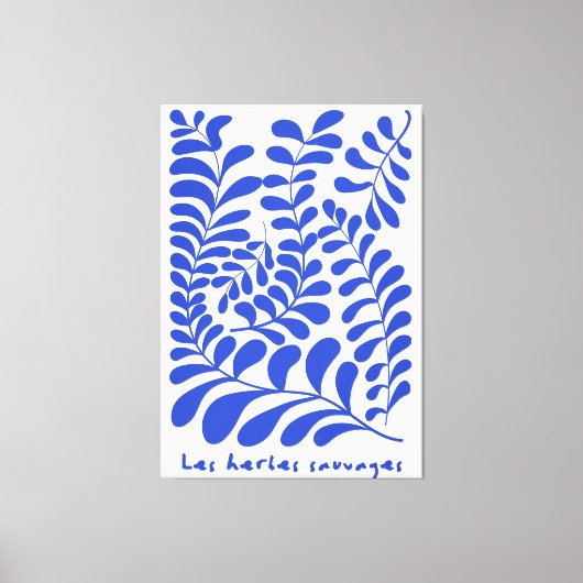 Toile Les herbes sauvages, style Matisse (Recto)