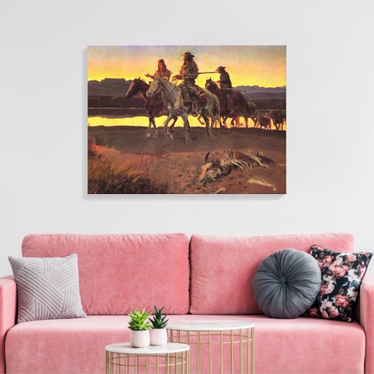Toile Les hommes de Carson par Charles M. Russell (Insitu(Salon))