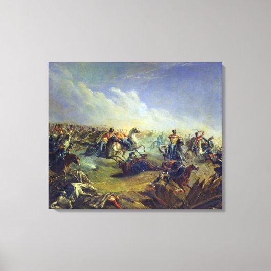 Toile Les hussards de la Garde attaquent près de Varsovi (Recto)