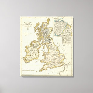 Toile Les îles britanniques depuis 1485