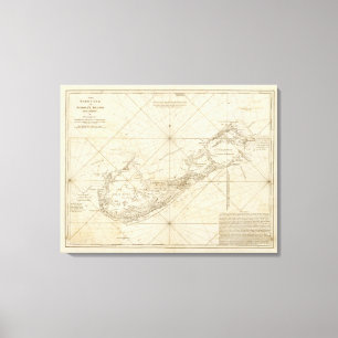 Toile Les îles de Bermudas ou d'été