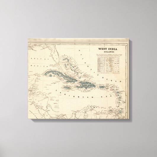 Toile Les îles de l'Inde occidentale (Recto)