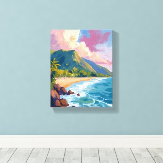 Toile Les Îles Fidji (Insitu (Plancher de Bois))