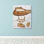 TOILE LES ÎLES LADRONE (Insitu (Plancher de Bois))