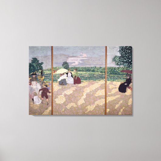 Toile Les jardins publics (Recto)