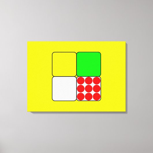 Toile Les Jerseys de course de vélo 3 Jaunes (Recto)