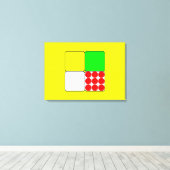 Toile Les Jerseys de course de vélo 3 Jaunes (Insitu (Plancher de Bois))