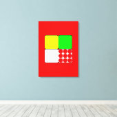 Toile Les Jerseys de course de vélo 3 Rouge (Insitu (Plancher de Bois))