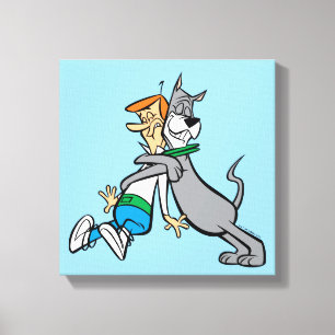 Toile Les Jetsons   George & Astro Hug