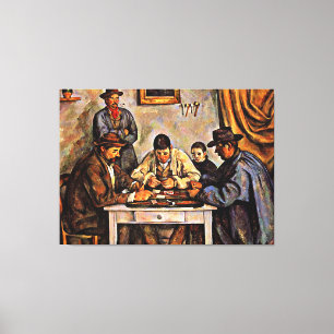 Toile Les joueurs de cartes par Paul Cezanne