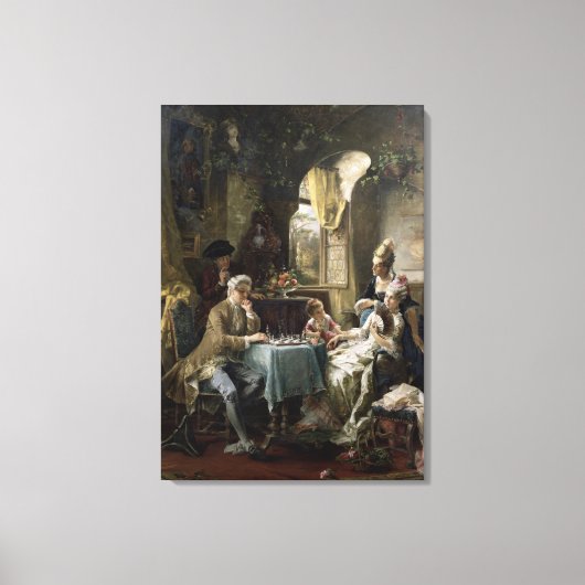 Toile Les joueurs d'échecs, 1887 2 (Recto)