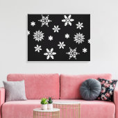 TOILE LES LAMPES À NEIGE D'HIVER (Insitu(Salon))