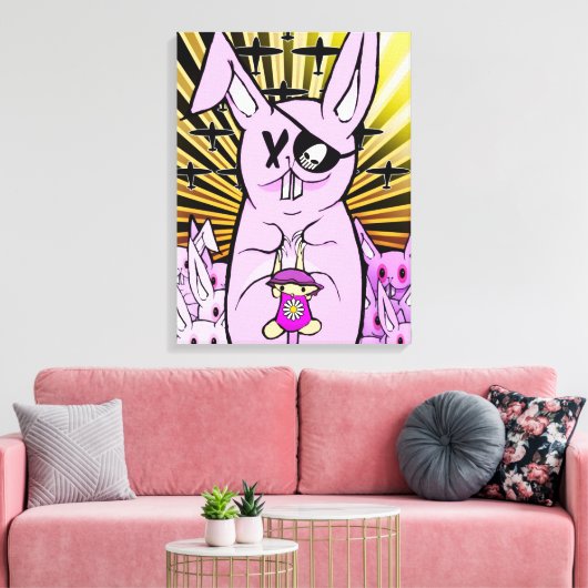 Toile Les lapins 2012 (Insitu(Salon))