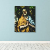 Toile Les larmes de saint Pierre, fin des années 1580 (Insitu (Plancher de Bois))