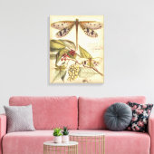 Toile Les libellules aux Feuilles et aux fruits (Insitu(Salon))