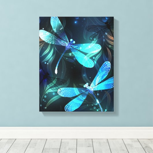 Toile Les libellules du lac (Insitu (Plancher de Bois))