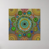 Toile Les lois de la Brachyura symbolique art mandala (Recto)