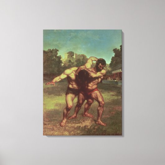Toile Les lutteurs, 1853 (Recto)