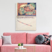 Toile Les mâchoires de l'enfer avalent le dragon rouge (Insitu(Salon))