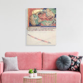Toile Les mâchoires de l'enfer avalent le dragon rouge (Insitu(Salon))