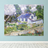 Toile Les maisons de Vincent van Gogh à Auvers (Insitu (Plancher de Bois))