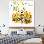 Toile les mamans étaient des fleurs (Insitu(Chambre))