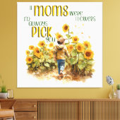 Toile les mamans étaient des fleurs (Insitu(Salon))