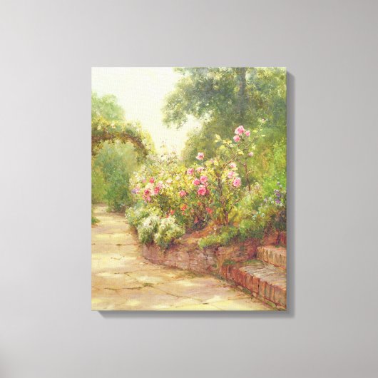 Toile Les marches du jardin (Recto)