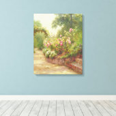Toile Les marches du jardin (Insitu (Plancher de Bois))