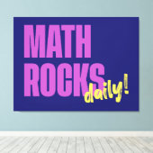 Toile Les maths déchirent au quotidien (Insitu (Plancher de Bois))