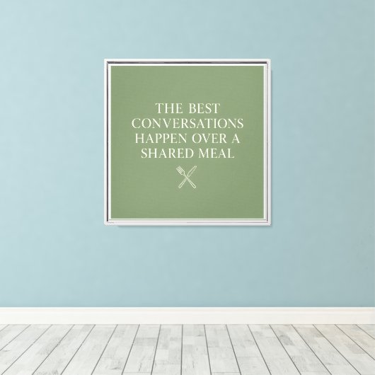 Toile Les meilleures conversations (Insitu (Plancher de Bois))