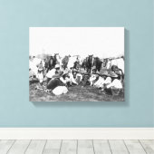 Toile Les membres du Wild West Show de Pawnee Bill (Insitu (Plancher de Bois))