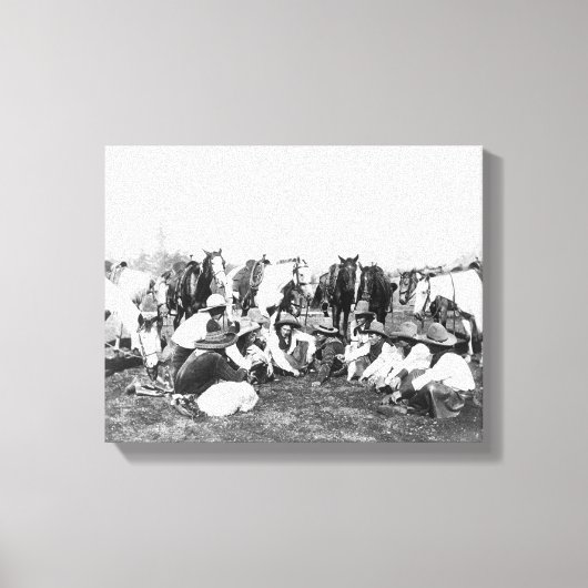 Toile Les membres du Wild West Show de Pawnee Bill (Recto)