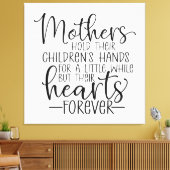 Toile Les mères tiennent la main de leurs enfants pendan (Insitu(Salon))