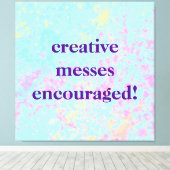 Toile "Les Messes créatives sont encouragées !" Pastel P (Insitu (Plancher de Bois))