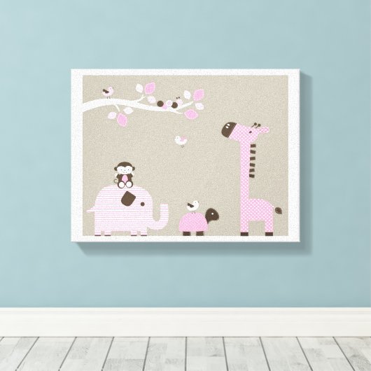 Toile Les mignons animaux (Insitu (Plancher de Bois))