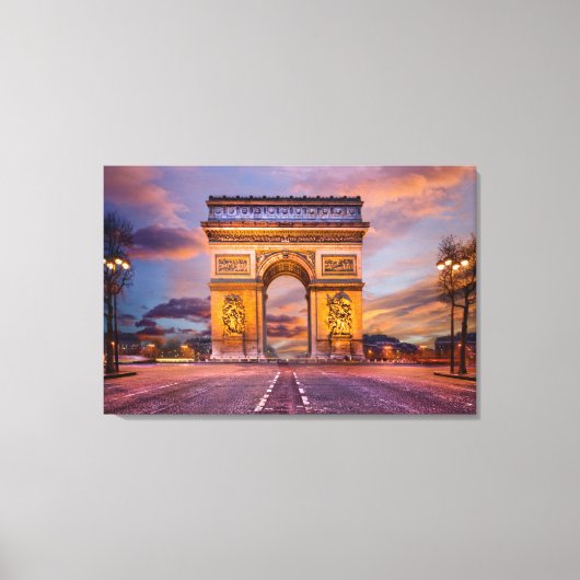 Toile Les monuments | Arc de Triomphe, Paris France (Recto)